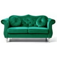 thumbnail image 3 of Homestock Beachy Boho Loveseat , Green, 3 of 5