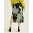 thumbnail image 2 of Scoop Women's & Women's Plus Paillette Sequin Midi Skirt, Sizes XS-4X, 2 of 4