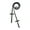 Black(BL), variant on Horze Walthamstaw Leather Reins with Stops