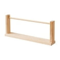 thumbnail image 3 of jifeng Wood Ribbon Organizer Sewing Thread Holder Spool Dispenser for Flower Store Cake 40cmx5.6cmx16cm, 3 of 9