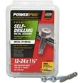 thumbnail image 5 of Hillman Power Pro Metal Screws, Self-Drilling, Hex Head, 12-24 x 1.5-In., 60-Ct., 5 of 9