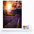 thumbnail image 1 of Beautiful Sunset over Lavender Field - Floral Canvas Art Print, 1 of 3
