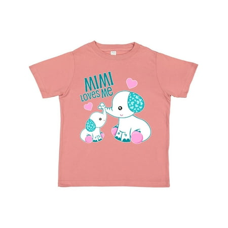 

Inktastic Mimi Loves Me-cute elephants Gift Toddler Boy or Toddler Girl T-Shirt