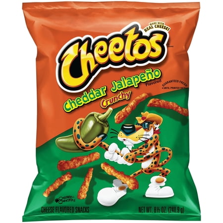 1PACK,Cheetos Crunchy Cheddar Jalapeno Cheese Puff Chips,