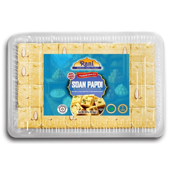 Rani Soan Papdi 17.5oz (500g) Traditional Indian Sweets, Ready to eat ~ All Natural | Non-GMO | Kosher | Indian Origin