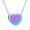 Rainbow, variant on Paw Prints Heart Furry Friend Memorial Cremation Urn Pendant Cremation Jewelry for Ashes Holder Pet Memory Necklace Dog Cat Memorial Jewelry