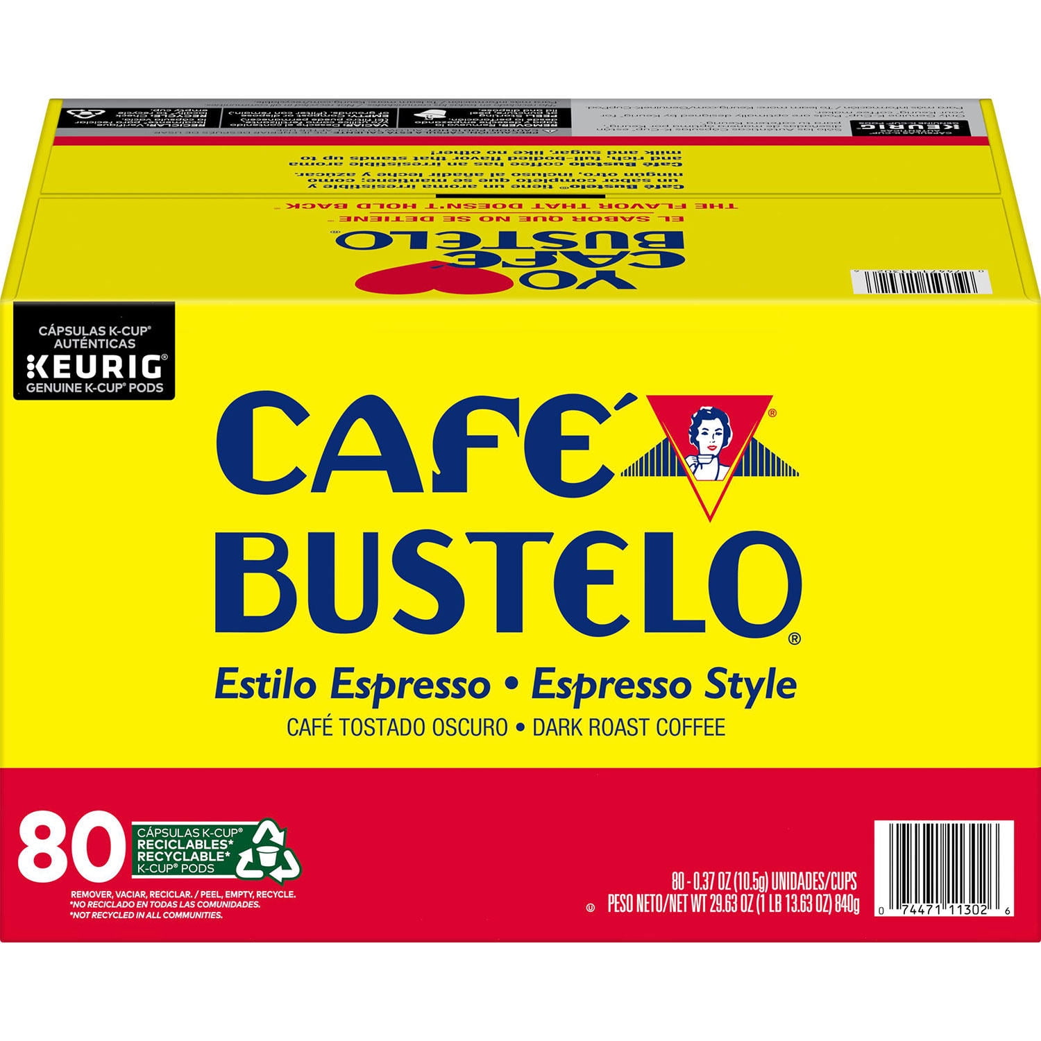 Cafe Bustelo Espresso Style Coffee K-Cups (80 ct.)