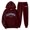 Wine&&100, variant on CONROSES Mens Tracksuits 2 Peice Set Casual Sweat Suit for Men Letter Graphic Y2K Long Sleeve Hoodies Pants Comfy Fall Winter Jogging Track Suits