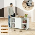 thumbnail image 4 of Giantex Office File Cabinet Organizer, Lateral Filing Cabinets, Rolling Storage Cabinet, White, 4 of 8