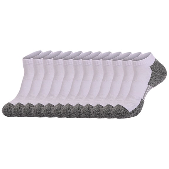 LIaqionyy Mens 6 Pack Ankle Socks Casual Soft Breathable Comfort Running Short Sports Activewear Sock