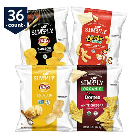 Simply Brand Snacks Variety Pack, 36 Count (Best Comfort Food Snacks)