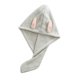 thumbnail image 3 of Toalla para el cabello Wrap Coral Velvet Toalla para secar el cabello Gorro de baño envuelto en dibujos animados absorbente de agua, Tawny Methold HA002598-04, 3 of 6