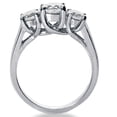 thumbnail image 2 of Pompeii 2 1/2ct Three Stone Diamond Ring 14K White Gold (H-I,I1-I2), 2 of 6