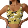 thumbnail image 1 of Balery Horsemen In Horseraces Sujetadores deportivos con espalda cruzada para mujer, acolchados, sin costuras, de alto impacto, ideales para yoga, gimnasio, entrenamiento y fitness.-Large, 1 of 8