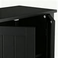 thumbnail image 5 of HomGarden 2-Door Bathroom Floor Storage Cabinet Side Cupboard W/ Adjustable Shelves, Black, 5 of 9