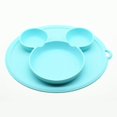 thumbnail image 2 of Children Silicone Plate Bowl With Suction Cup Feeding Dishes Tableware Food Cont, 2 of 5
