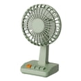 thumbnail image 3 of Mini ventilador portátil multifuncional de mesa, recargable por USB, con función de aire acondicionado. Verde, 3 of 9