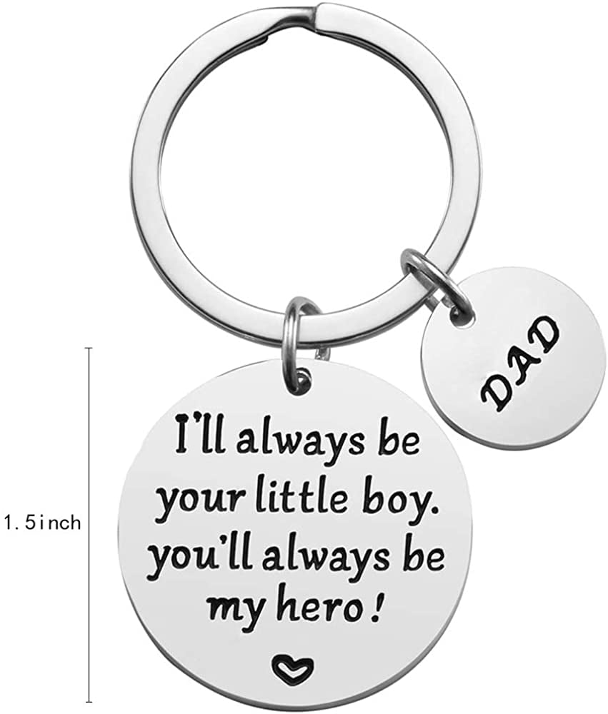 gift for dad hook keychain Details about / Jewelry Fishing keychain Father/'s Day keychain