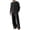 Black-2 piece sets for men, variant on Men's 2 Pieces Linen Set Long Sleeve Pleated Shirts Casual Beach Pants with Pockets Summer Yoga Outfits