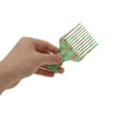 thumbnail image 3 of Unique Bargains 1 Pc Flat Handle Marble Hair Insert Comb Green Acetate Sheet, 3 of 5