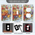 thumbnail image 3 of Yayeee Toggle Light Switch Wall Plate 1-Gang 4.5"x2.7" Home Decorative Outlet Cover, Purple Floral Tomatoes, 3 of 7