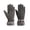 Grey, variant on Black Insulated Gloves With Thickened Quilting And Water-Resistant Layer For Cold Weather Use With Touchscreen Functionality