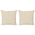 thumbnail image 1 of Ambesonne Geometric Throw Pillow Cover 2 Pack, Inverted Y-Shape, 16", Ivory and Pale Coffee, 1 of 2