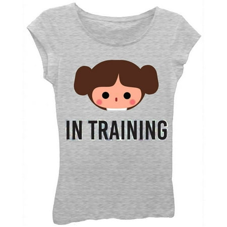 Star Wars Girls' Princess Leia 'In Training' Short Puff Sleeve Graphic T-Shirt