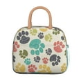 thumbnail image 2 of Artistic Dog Print Lunch Tote - Thermal Insulation & Leakproof with Floral Dog Design, Sturdy Metal Zipper for Longevity, 2 of 5