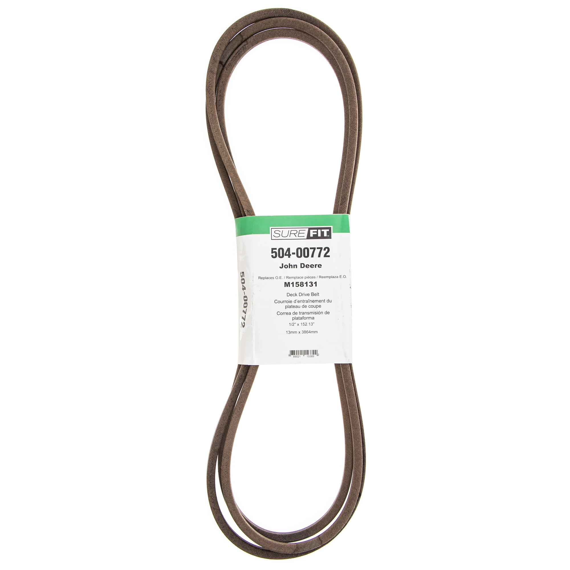 SureFit Deck Belt Replacement for John Deere M158131 Z425 Z435 Z445