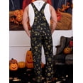 thumbnail image 2 of Mens Overalls Bib Coveralls Printed Jumpsuit Festival Outfits, 2 of 7
