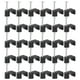 thumbnail image 1 of 100 piezas de medias abrazaderas negras con ganchos en J y clavos para soporte de tuberías, herramientas de fijación, 1 of 6