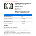 thumbnail image 2 of Rear Brake Shoe Set - Compatible with 1976 - 1979 Chevy C30 1977 1978, 2 of 2