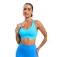 thumbnail image 2 of RUNNING GIRL Women’s Medium Support Sports Bra Crisscross Back, Removable Pads Wireless Yoga Bra, Breathable Workout Gym Top, 2 of 7