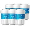 6 Pack Waterdrop MWF Replacement for GE® MWF SmartWater, MWFA, MWFP, GWF, GWFA, Kenmore 9991,46-9991, 469991 Refrigerator Water Filter