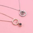 thumbnail image 1 of Car Ornaments Fashion Crystal Pendant Necklace Women Choker Necklaces Jewelry New Keepsake Projection 100 Languages I Love YouF He Qiyong unisex, 1 of 1