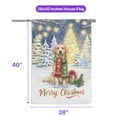 thumbnail image 5 of Merry Christmas Golden Retriever Snowy Winter with Gifts Tree Decorations House Flag 28x40in Double Sided Goldens Dog Lover Gifts Idea Outdoor Decor - 12020, 5 of 5
