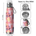 thumbnail image 3 of Modern 29oz Stainless Steel Insulated Thermos with Tea Filter, 360° Printed Travel Bottle, Leakproof BPA-Free Flask with Anti-Slip Base, 304 Inner & 201 Outer, Vacuum Cup, 3 of 6