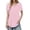 A-Light Pink853, variant on V-Neck Curved Hem T-Shirt for Women Relaxed-Fit Casual Everyday Short-Sleeve Tee