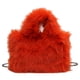 thumbnail image 1 of Bolso Cruzado Con Cadena para Mujer Bolso Mano Informal Y Esponjoso Bolso Suave para Citas Diarias (naranja), 1 of 9
