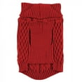 thumbnail image 4 of Luvable Friends Dogs and Cats Cableknit Pet Sweater, Red, Large, 4 of 4