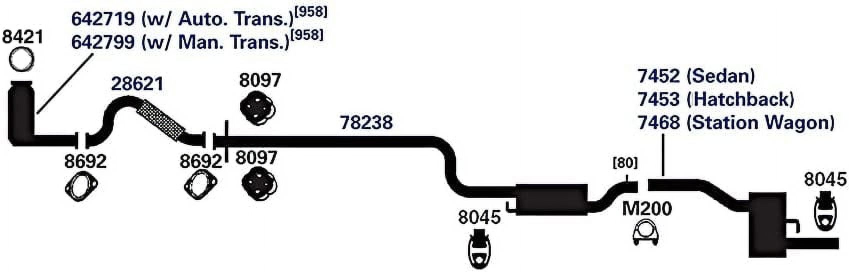 AP Exhaust Exhaust Pipe Fits select: 2000-2004 FORD FOCUS