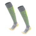 thumbnail image 3 of Calcetines de fútbol hasta la rodilla, suaves y transpirables, para deportes atléticos. Gris y verde, 3 of 9