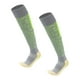 thumbnail image 3 of Calcetines de fútbol hasta la rodilla, largos, de tubo, deportivos, atléticos Gris y verde, 3 of 9