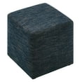 thumbnail image 4 of Modway Callum 17" Square Woven Heathered Fabric Upholstered Ottoman in Heathered Weave Azure, 4 of 9