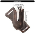 thumbnail image 3 of Folding Cutter Belt Bag Lightweight PU Leather Tool Pouches Sheath Multitool Belt Pocket Organizers for Outdoor Camping, 3 of 9