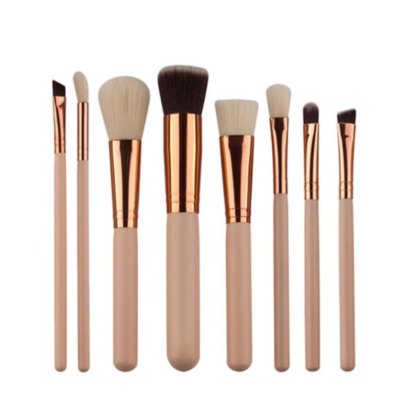 8Pcs Mini Cosmetic Eyebrow Eyeshadow Brush Makeup Brush Sets Kits Tools