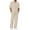 Beige, variant on TBWNWG Men's Stylish Casual Suit Set For Everyday Wear Sports Relaxation And Beach Activities Comfortable Pure Color Design Spring Summer Seasons,Sizes S