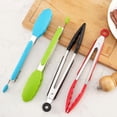 thumbnail image 3 of Typpkmm 7/9/ Silicone Kitchen Bbq Tongs Stainless Steel Locking Cooking Tongs with Silicone Tips Non 12inch, 3 of 7