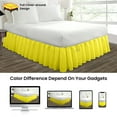 thumbnail image 4 of SGI Bedding 21 Inch Ruffled Bed Skirt | Microfiber Bed Skirt | Fade Resistant, Wrinkle Free, Anti-static, Decorative, Extra Storage Space, Clutter-Free |Olympic Queen, Yellow, 4 of 8